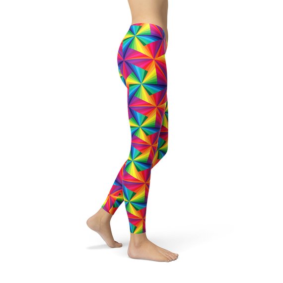 The Rainbow Pinwheel Leggings