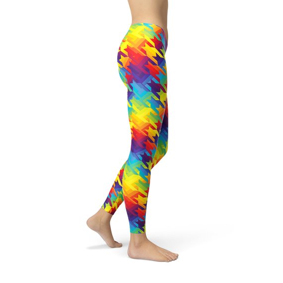 The Rainbow Houndstooth Leggings