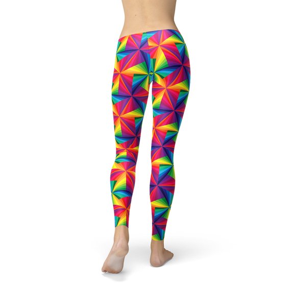 The Rainbow Pinwheel Leggings