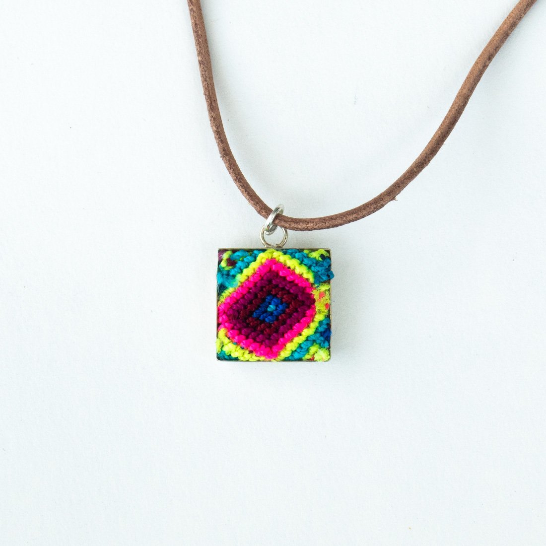 The Beaded Square Necklace