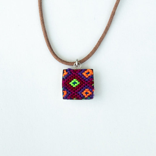 The Beaded Square Necklace