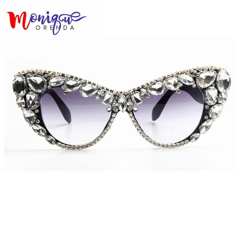 Hand designed bejeweled sunglasses