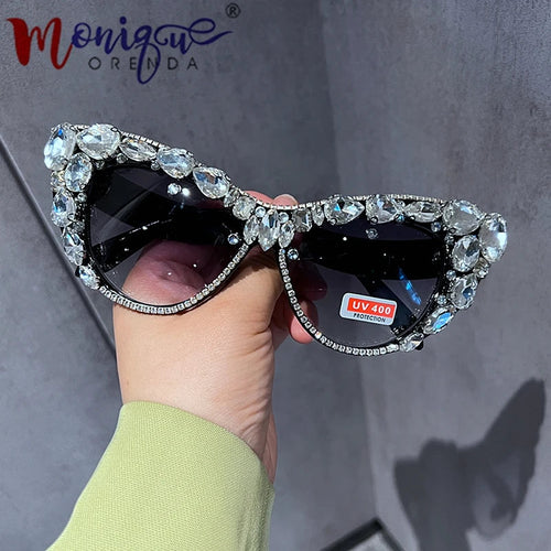 Hand designed bejeweled sunglasses