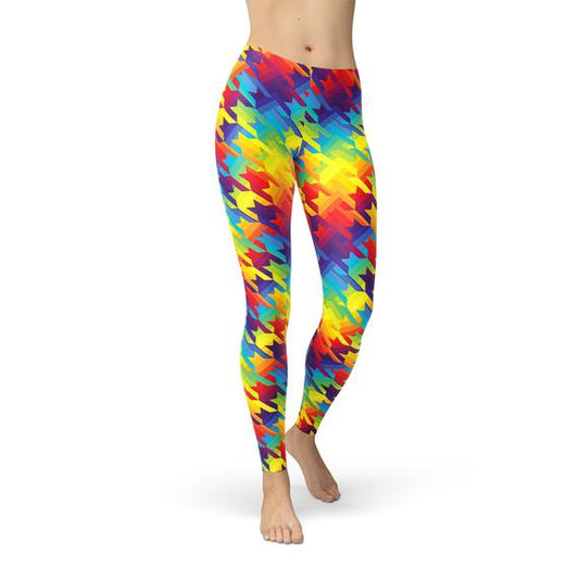The Rainbow Houndstooth Leggings