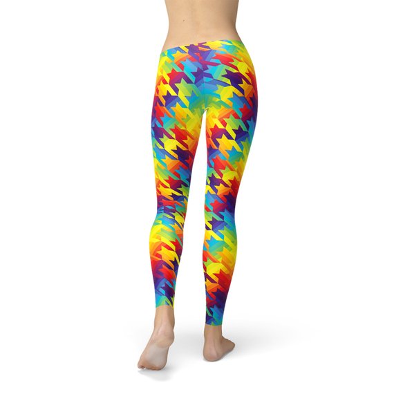 The Rainbow Houndstooth Leggings
